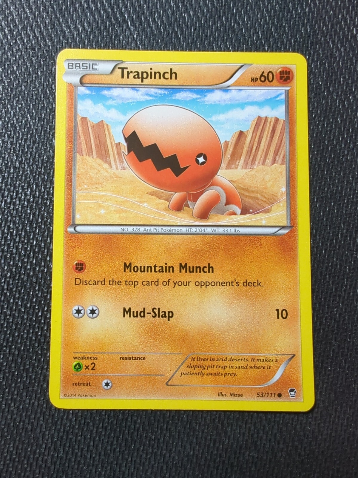 Pokémon TCG Trapinch Furious Fists 53/111 Regular Common NM