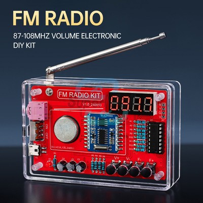 DIY Digital RDA5807 FM Radio Electronic Kit 87-108MHZ Soldering Practice Kit USA