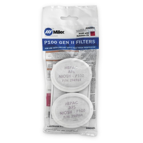 Miller 294964 P100 Filters, Nuisance OV Relief (pair) - Picture 2 of 2