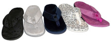 New Spenco Victoria Cozy Memory Foam Thong Slippers 6 M, 5 color choices