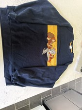 Vintage Lady And The Tramp Sweatshirt Mens XL Black Pullover Embroidered