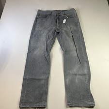 Vintage Levi  s 501xx Buttonfly Straight Distressed Denim Jeans 33x29 USA Gray