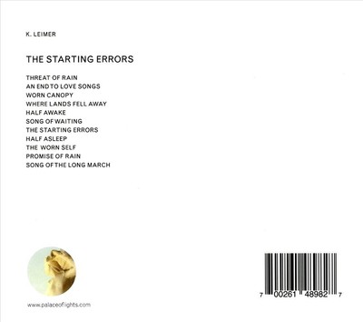 K. KEIMER - THE STARTING ERRORS NEW CD