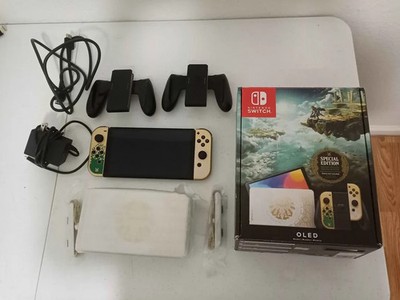 Nintendo Switch (OLED Model) - Tears Of The Kingdom Edition OPEN BOX w/ 2 Grips