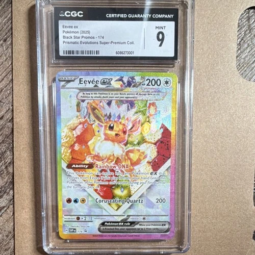 Pokémon Eevee ex 174 Sv: Scarlet & Violet Promo Holo Basic 200 HP CGC 9