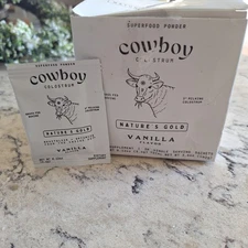 30 Nature's Gold Cowboy Colostrum Vanilla Superfood Sachets Packets 1 Box 9/2026