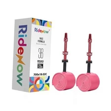 2/4 Pack Ridenow TPU Tubes 700x18-32c Inner Tubes, 2-pack 65mm pink valve