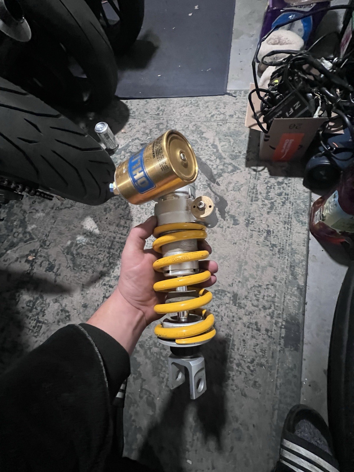 06-16 YAMAHA YZF R6 OHLINS REAR BACK SHOCK ABSORBER SUSPENSION YA6061