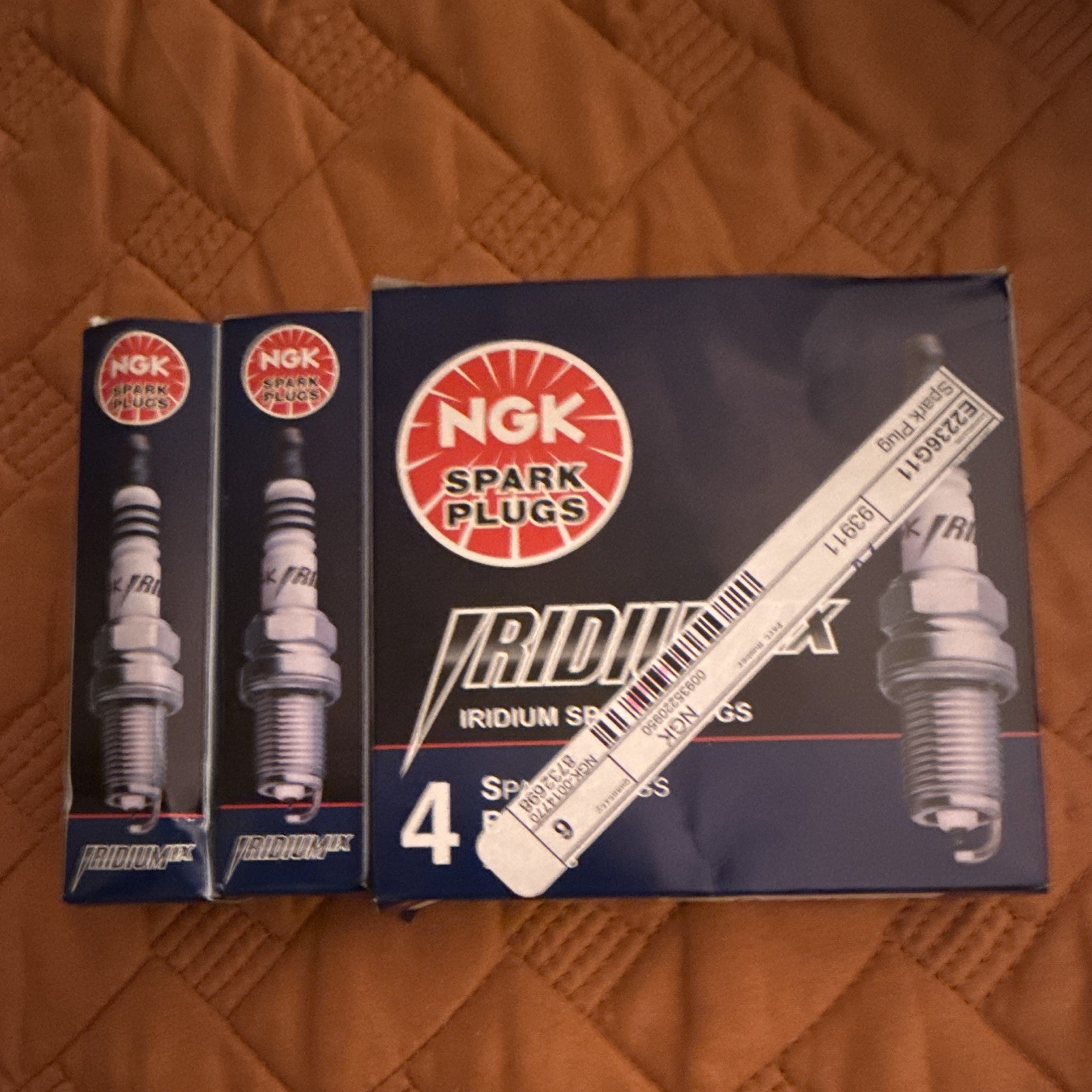 NGK 93911 LKR7AIX 93911 Spark Plugs 6 Pack Genuine OEM Replacement