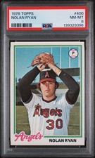 1978 Topps #400 Nolan Ryan PSA 8 Centered New Certification