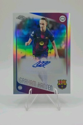 Caroline Graham Hansen Auto Barcelona Topps Chrome UEFA Women's CL 2025-26