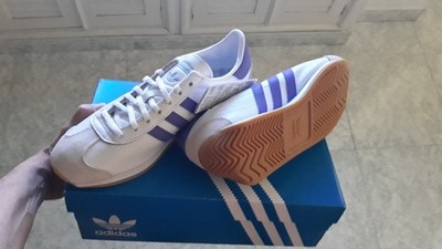 ZAPATILLAS ADIDAS COUNTRY OG W BLANCO/MORADO MUJER TALLA 41 1/3 NUEVAS Y EN CAJA