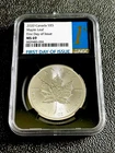 2020 $5 CANADA SILVER MAPLE LEAF NGC MS 69 FIRST DAY OF ISSUE LABEL