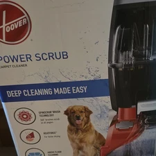 Hoover Power Scrub Carpet Cleaner Machine Upright Shampooer FH50135 Red NEW