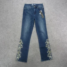 DG2 Jeans Women's 6 Blue Dark Wash High Rise Boot Cut Jeans New