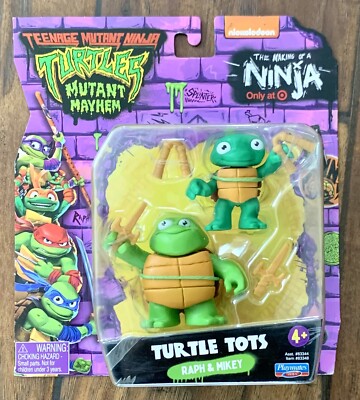 Turtle Tot Raph TMNT Mutant Hayhem Turtle Tots Raph and Mikey Teenage Mutant Ninja ...