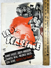 Lady Scarface 1941 RKO Original Vintage Media Pressbook Poster One Sheet Booklet