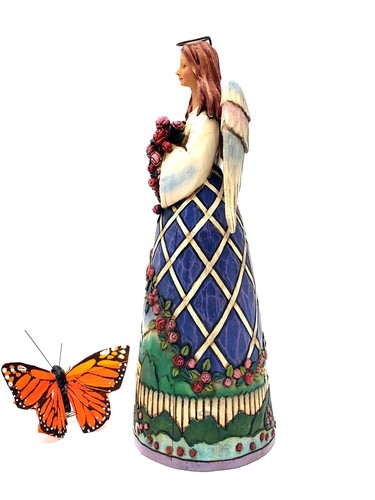Jim Shore Guardian Of The Gate And Flowers Angel - Picture 9 of 13