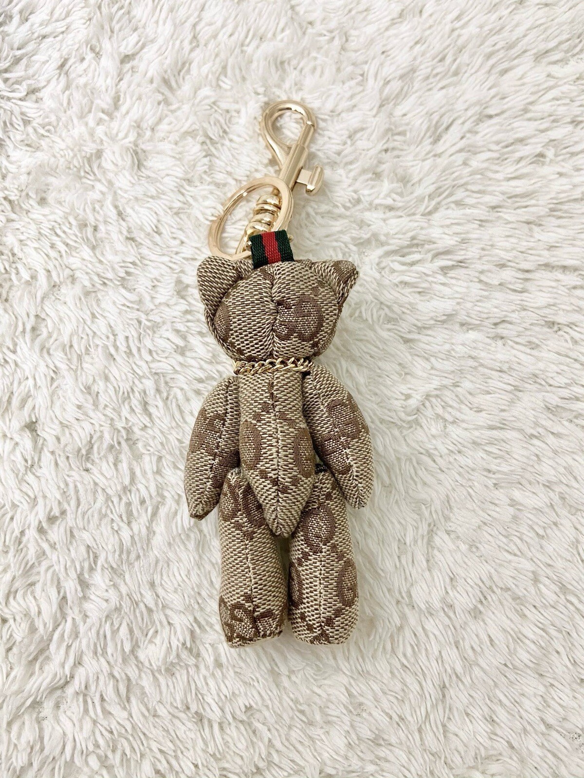 Gucci Handmade Bear Keychain Repurposed Christmas Gift 🎁 eBay