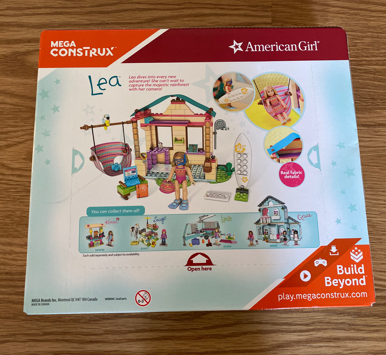 mega construx american girl lea's beach hut