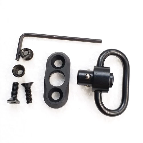 QD Sling Swivel Adapter Rail Mount Kit for Keymod Type Rail 1.25 Inch Loop Black - Picture 5 of 11