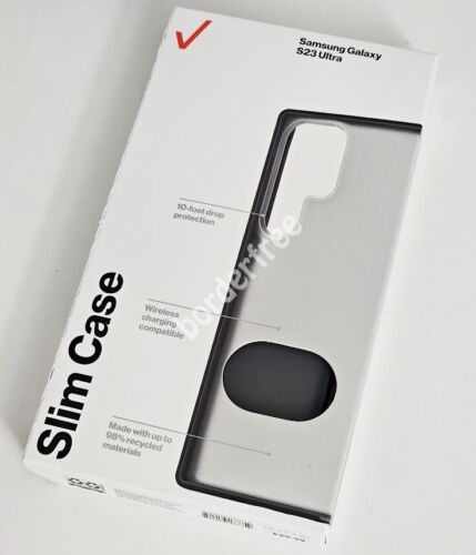 Genuine Verizon Slim Sustainable Case for Samsung Galaxy S23 Ultra, Smoke COLOR - Picture 1 of 3