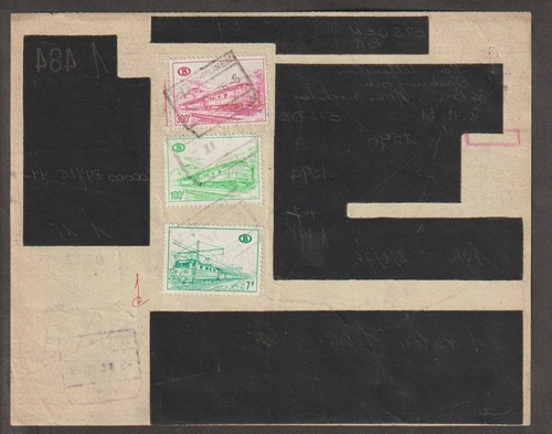 Belgium stamp on parcel cards - Picture 7 of 17