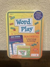 WORD PLAY Learning Activity Magnetic Tin Ages 7   Sealed 