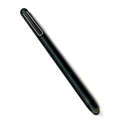 STYLUS TOUCH SCREEN PEN FIBER TIP ALUMINUM LIGHTWEIGHT BLACK for TABLETS