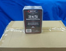Case 1000 BCW 3X5 Top Load Holders Photo Index Card Toploader 40 25 Packs SG-066