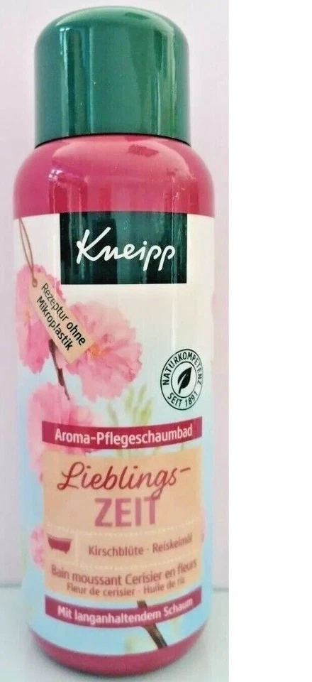 Kneipp BAD Aroma Pflegeschaumbad Lieblings-Zeit Kirschblüte Reiskeimöl 2x400 ml - Bild 3 von 4