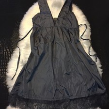 Debra Rodman Sexy Black Dress Size 8 Lace Detail Nylon Texture 
