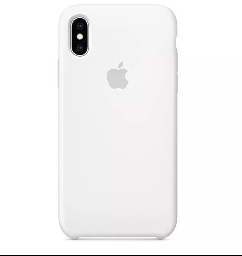 APPLE GENUINE SILICONE CASE FOR IPHONE XS MAX RETAIL - White - Picture 3 of 5