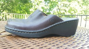 Born-LEATHER-BROWN-Slip-On-Nurse-Comfy-Clogs-Mules-Womens-shoes-Size-9-40-5