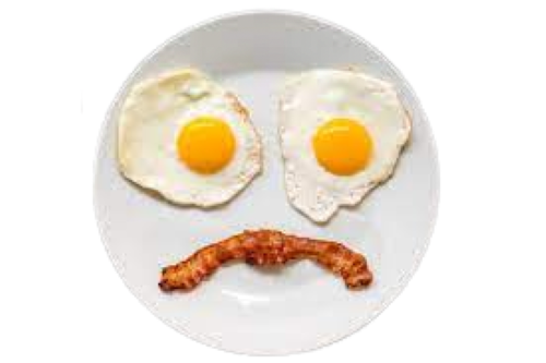 Bacon And Eggs Breakfast With Sunny Side Up PNG Images