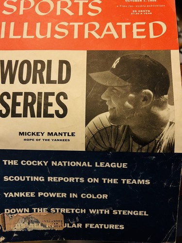 1. Oktober 1956 Sports Illustrated World Series Issue Mickey Mantle Cover - Bild 2 von 3