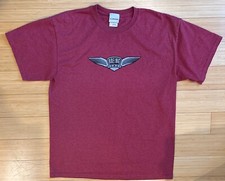 Boeing Company Men  s T-Shirt - Red - Logo - Size Large - Quick Shipping