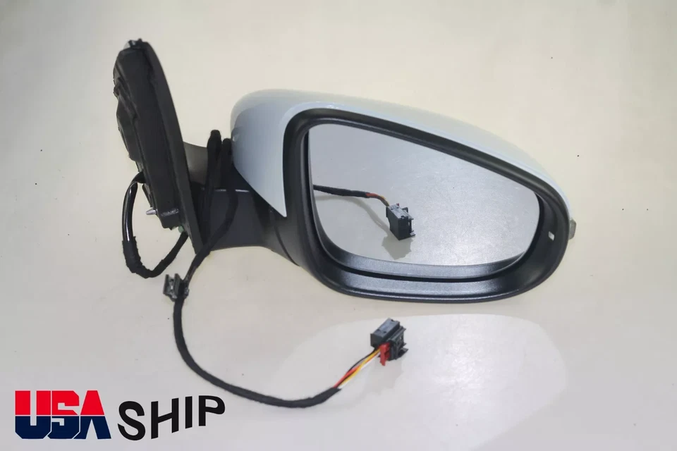 NUEVO Espejo retrovisor lateral para Golf MK6 2011-2014 manual plegable lado del pasajero térmico derecho Foto 2 de 4
