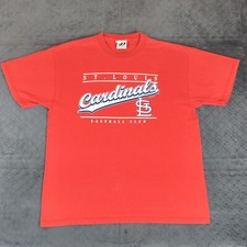 St Louis Cardinals Shirt Y2K Vintage Dynasty 2004 Short Sleeve Red Men Medium