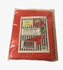 Elf Stor Red Holiday Christmas Tree Canvas Storage Bag Large 9 Foot Tree Sealed