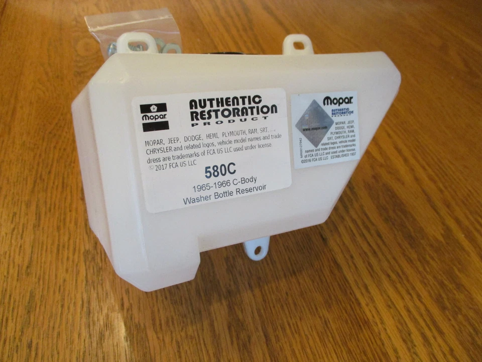 全新 挡风玻璃洗衣机 水库 适合 1965 - 1966 年 克莱斯勒 Newport,New Yorker,300 — 第 3/3 张图片