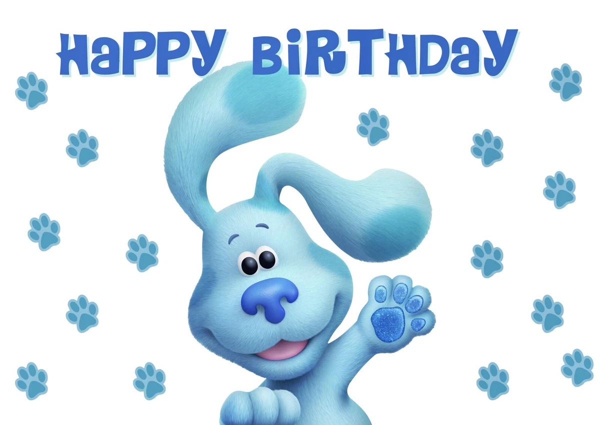 Blues Clues Birthday Frosting Sheet Edible Cake Topper Decoration On