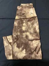 Gymshark Women's Elevate Leggings Cement Brown Spray Dye New