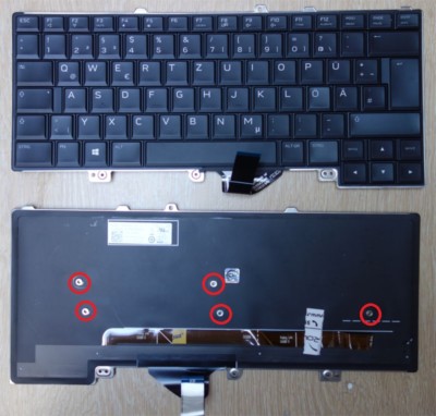 Original Tastatur DELL Alienware 15 R3 R4 Backlit Keyboard NSK-ED0BC PK131Q71A16