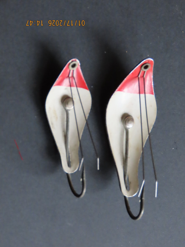 (2) Vintage Bill Johnson's Weedless Spoons