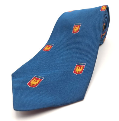 Gianfranco Ferre Luxury Tie Blue Bird Emblem GFF Silk Necktie Italy 55'' x 3.25''