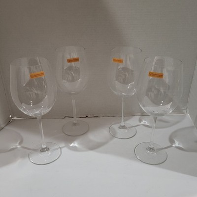 Set of 4 Nachtmann Vivendi Large Bordeaux Glasses 9 7/8 