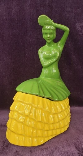 Fiesta Ware Dancing Lady Cookie Jar  New
