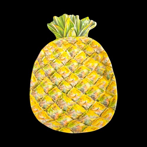 Outdoor Collection Pineapple Shaped Melamine Serving Bowl Set of 6 + 1 Large - Picture 2 of 5