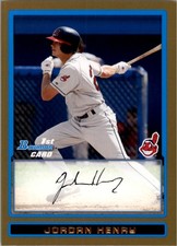 2009 Bowman Draft Prospects Gold #BDPP35 Jordan Henry - BB